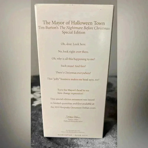 Hallmark 2010 Limited Night Before Christmas “Mayor or Halloween Town” Ornament - Picture 10 of 10